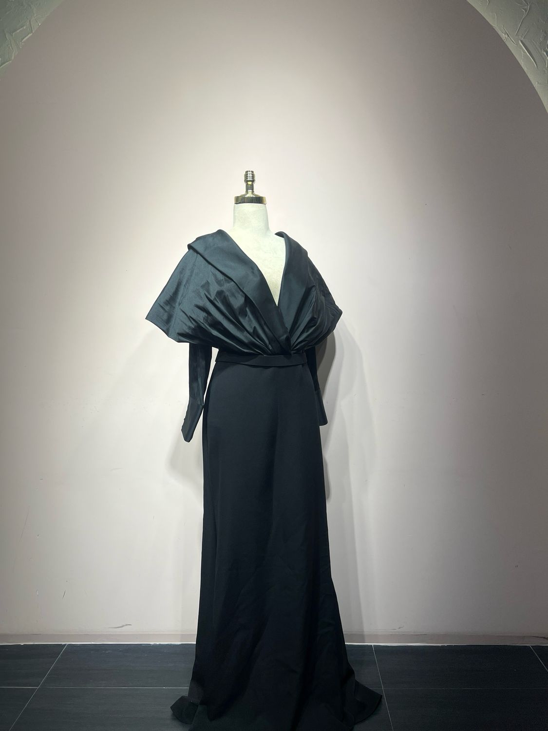 Vestido largo - Negro - talla 48