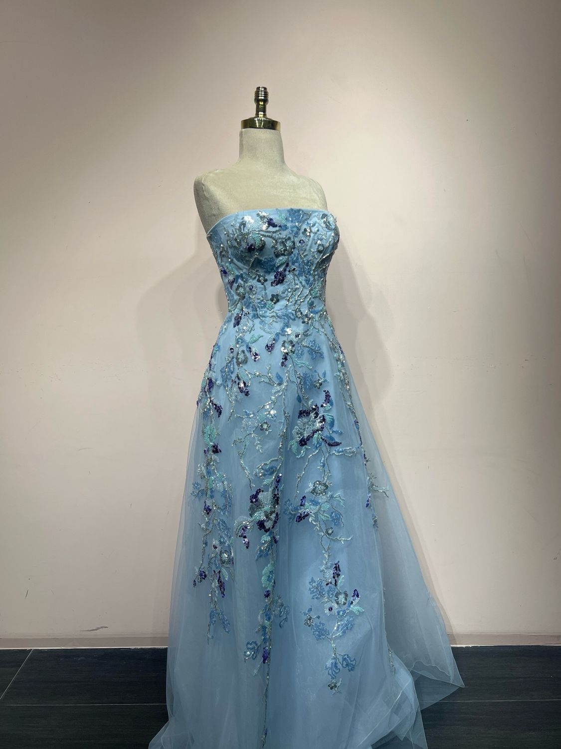 Vestido largo - Celeste - talla 42