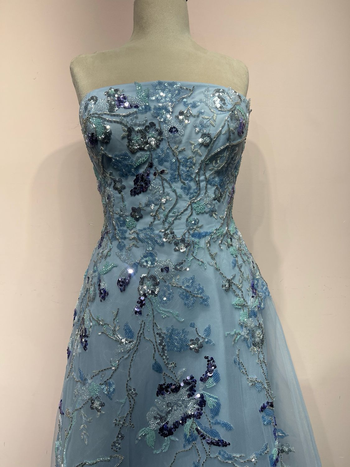 Vestido largo - Celeste - talla 42