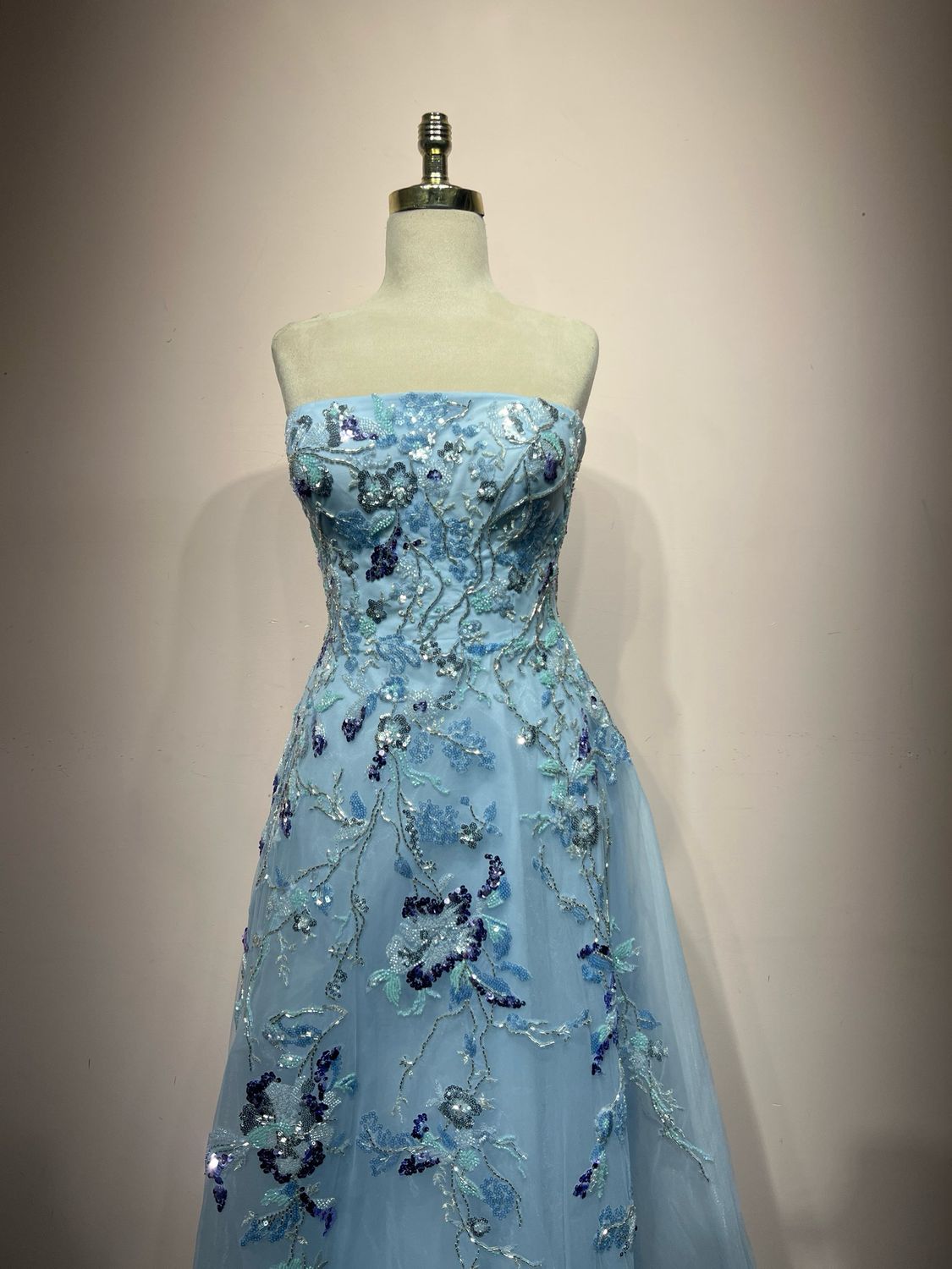 Vestido largo - Celeste - talla 42