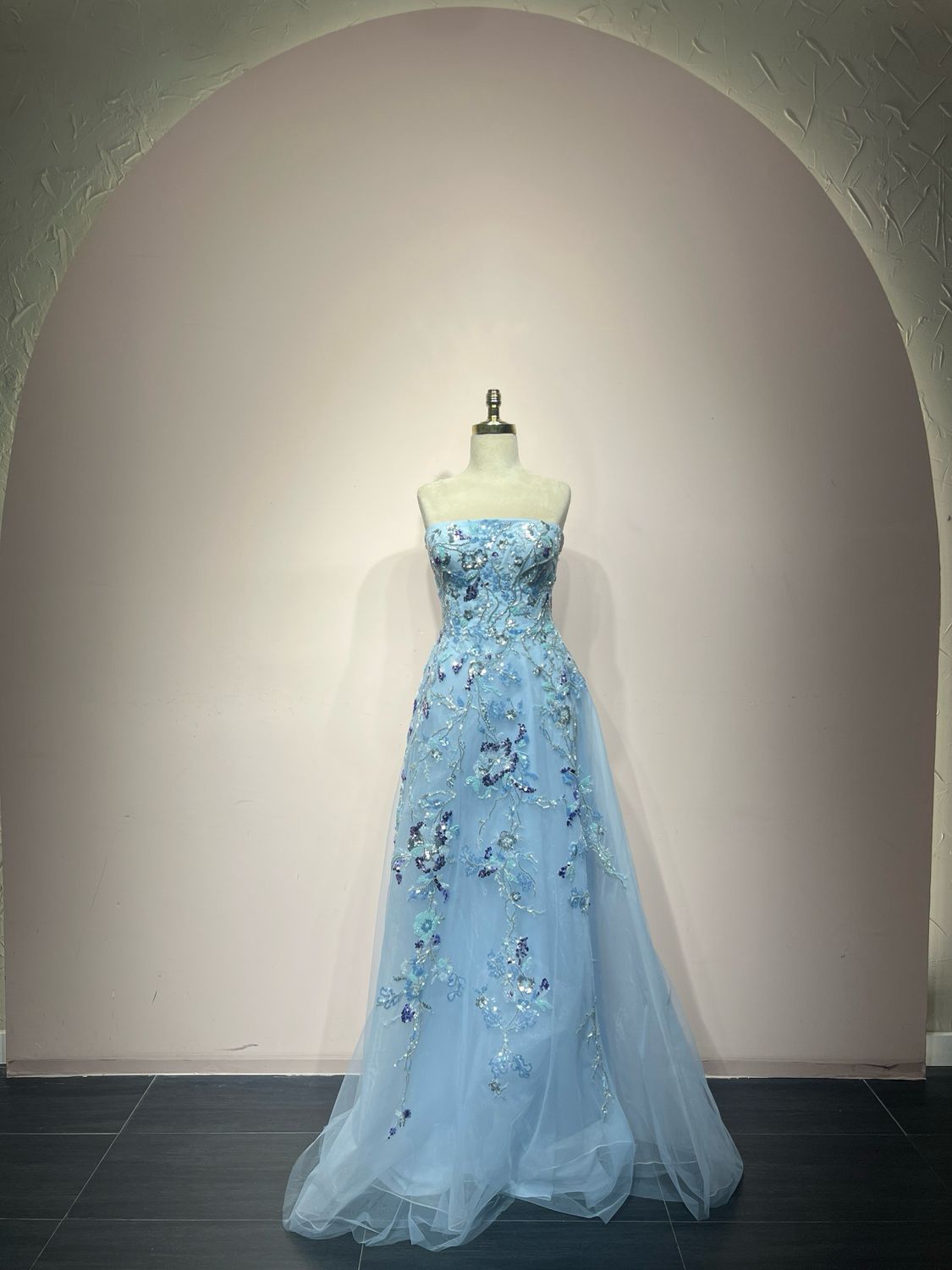 Vestido largo - Celeste - talla 42