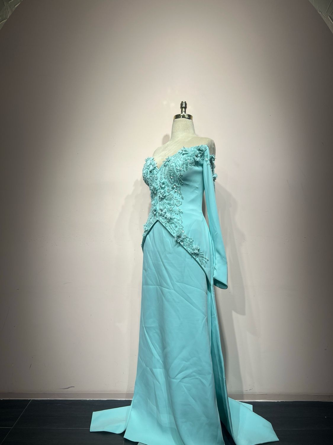 Vestido largo - Verde Menta - talla 48