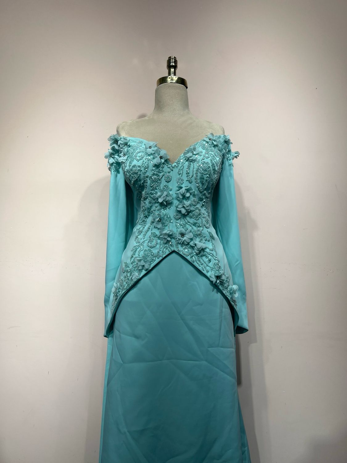 Vestido largo - Verde Menta - talla 48