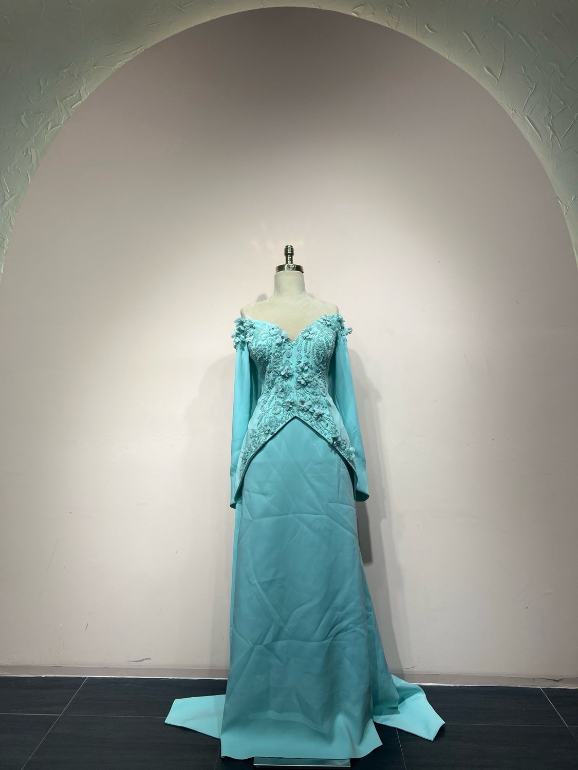 Vestido largo - Verde Menta - talla 48