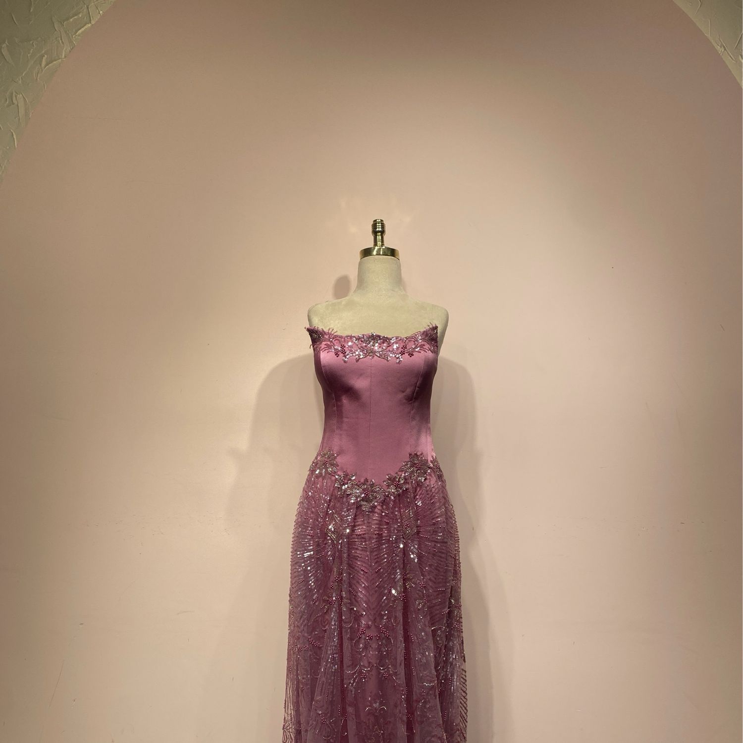 Vestido largo - Rosado - talla 40