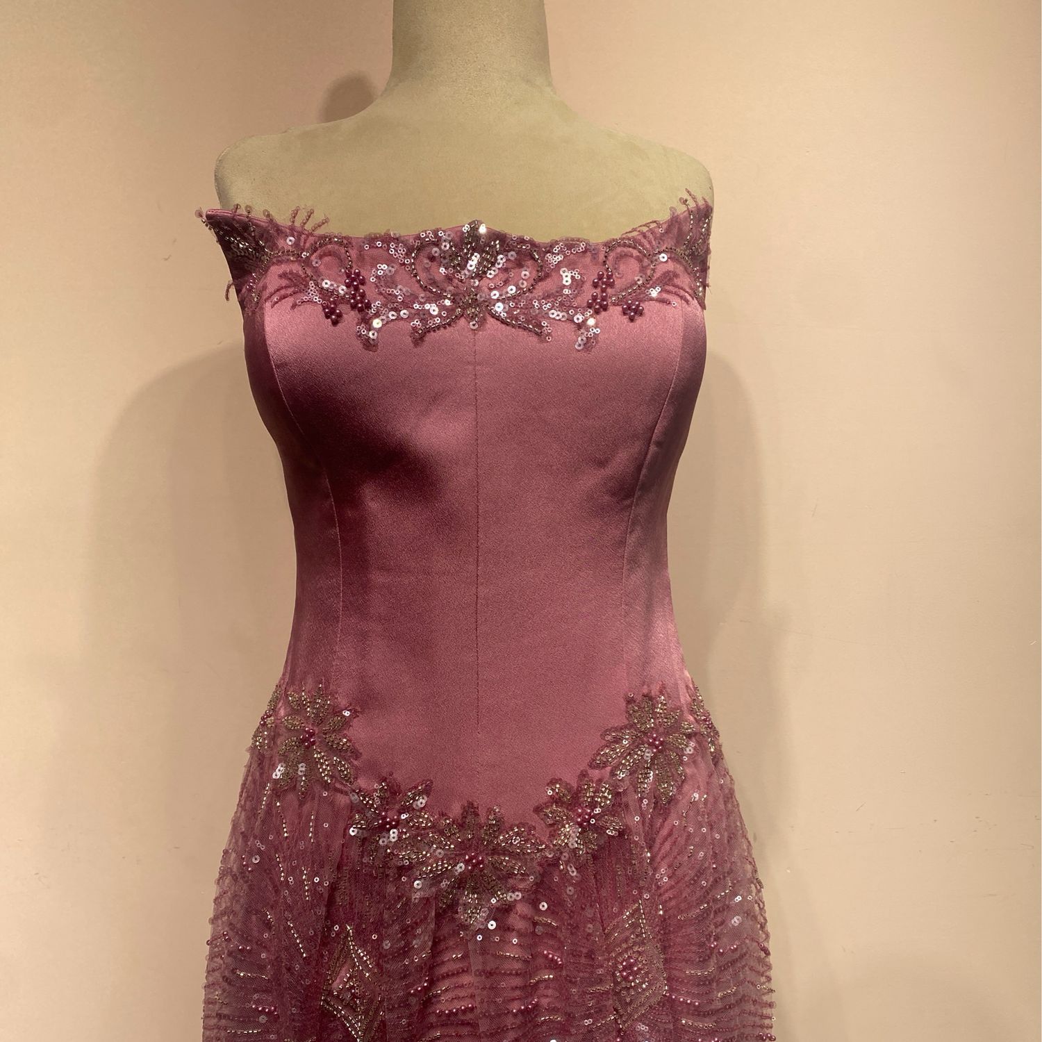 Vestido largo - Rosado - talla 40