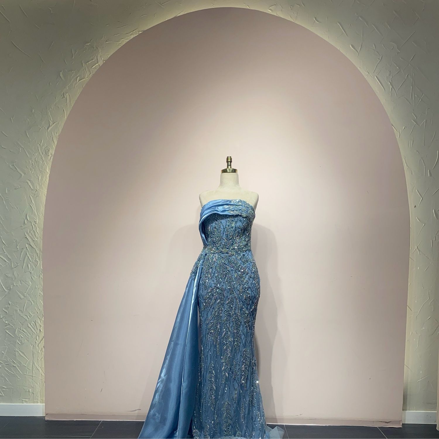 Vestido largo - Celeste - talla 42