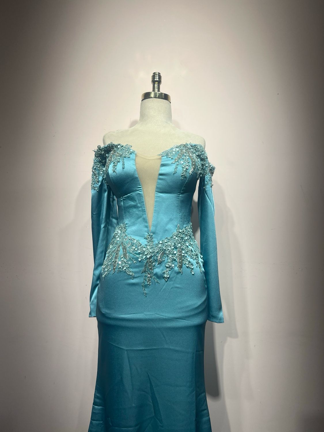 Vestido largo - Celeste - talla 38