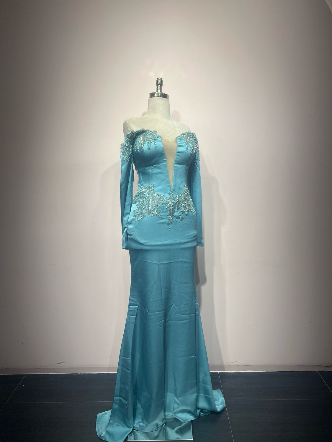 Vestido largo - Celeste - talla 38