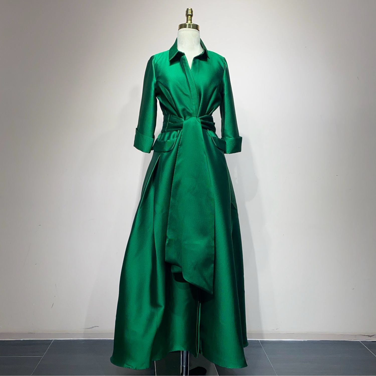 Vestido Largo Color Verde Talla 42/10