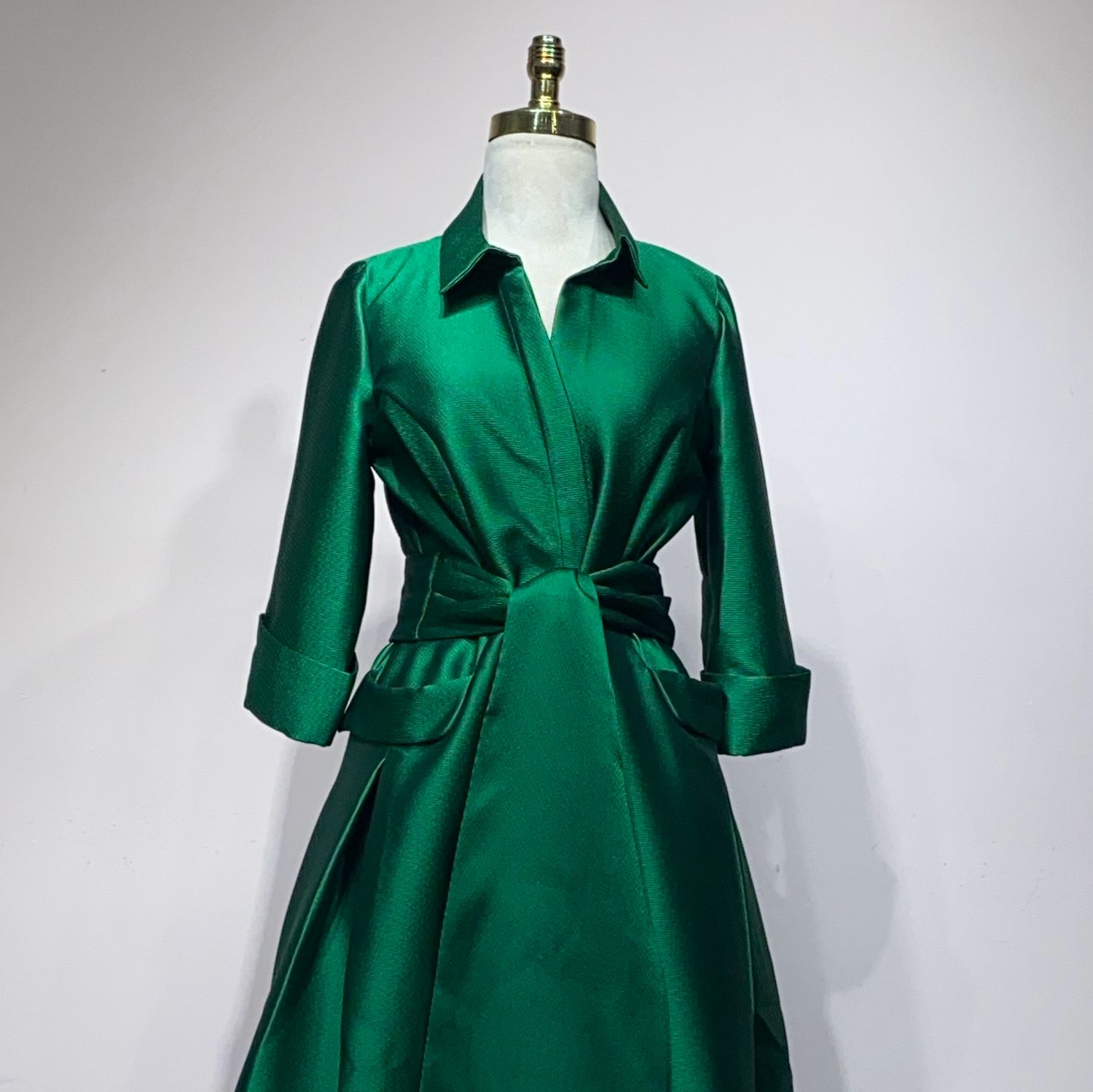 Vestido Largo Color Verde Talla 42/10