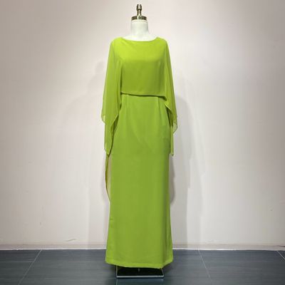 Vestido Largo Color Verde Talla 42/10