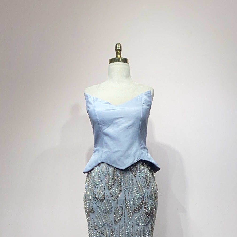 Vestido Largo Color Gris Talla 42/10