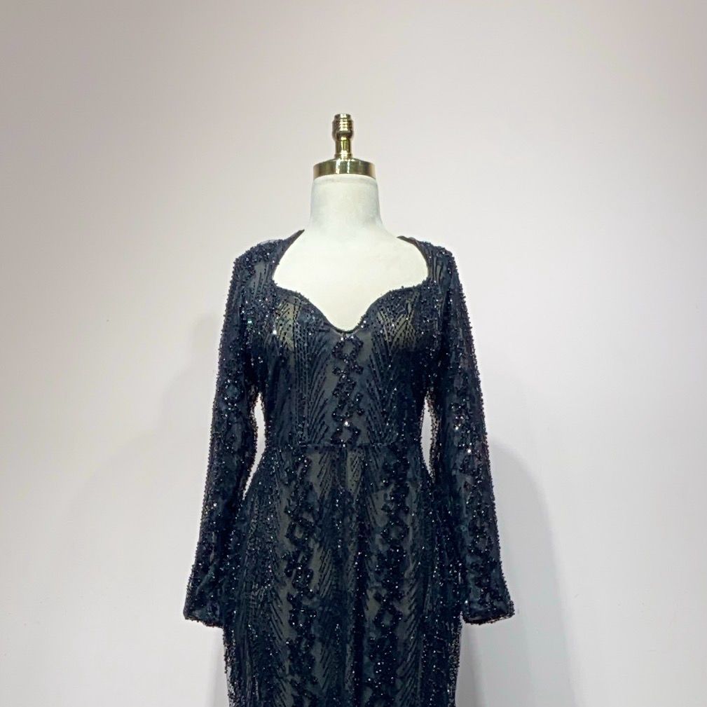 Vestido Largo Color Negro Talla 46/14