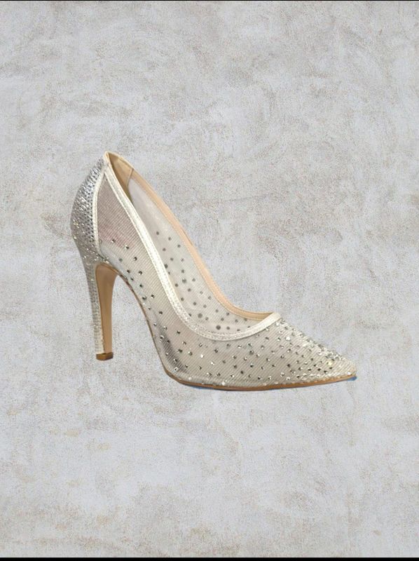 Zapato de punta con tacon - Silver