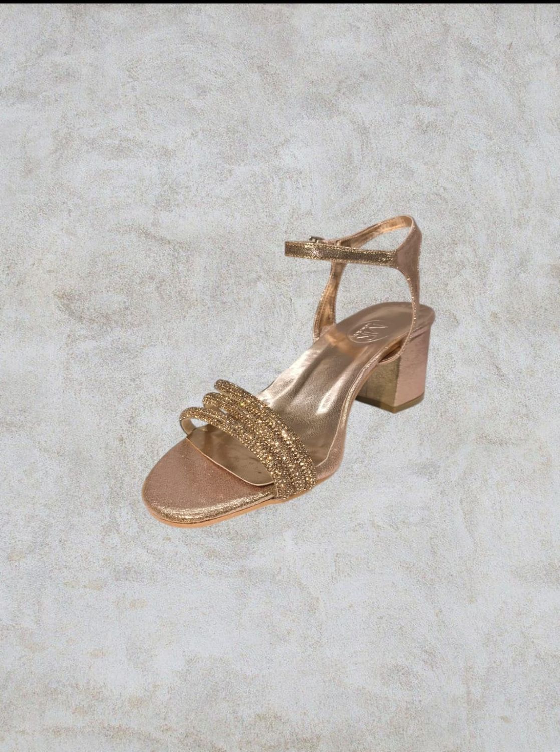 Zapato de tacon bajo - Rose Gold