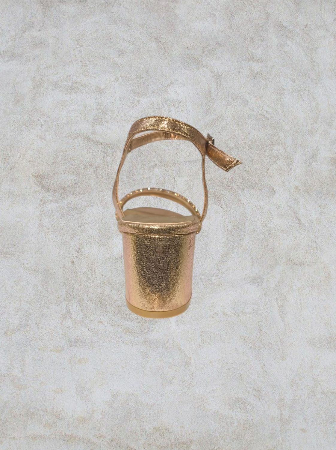 Zapato de tacon bajo - Rose Gold