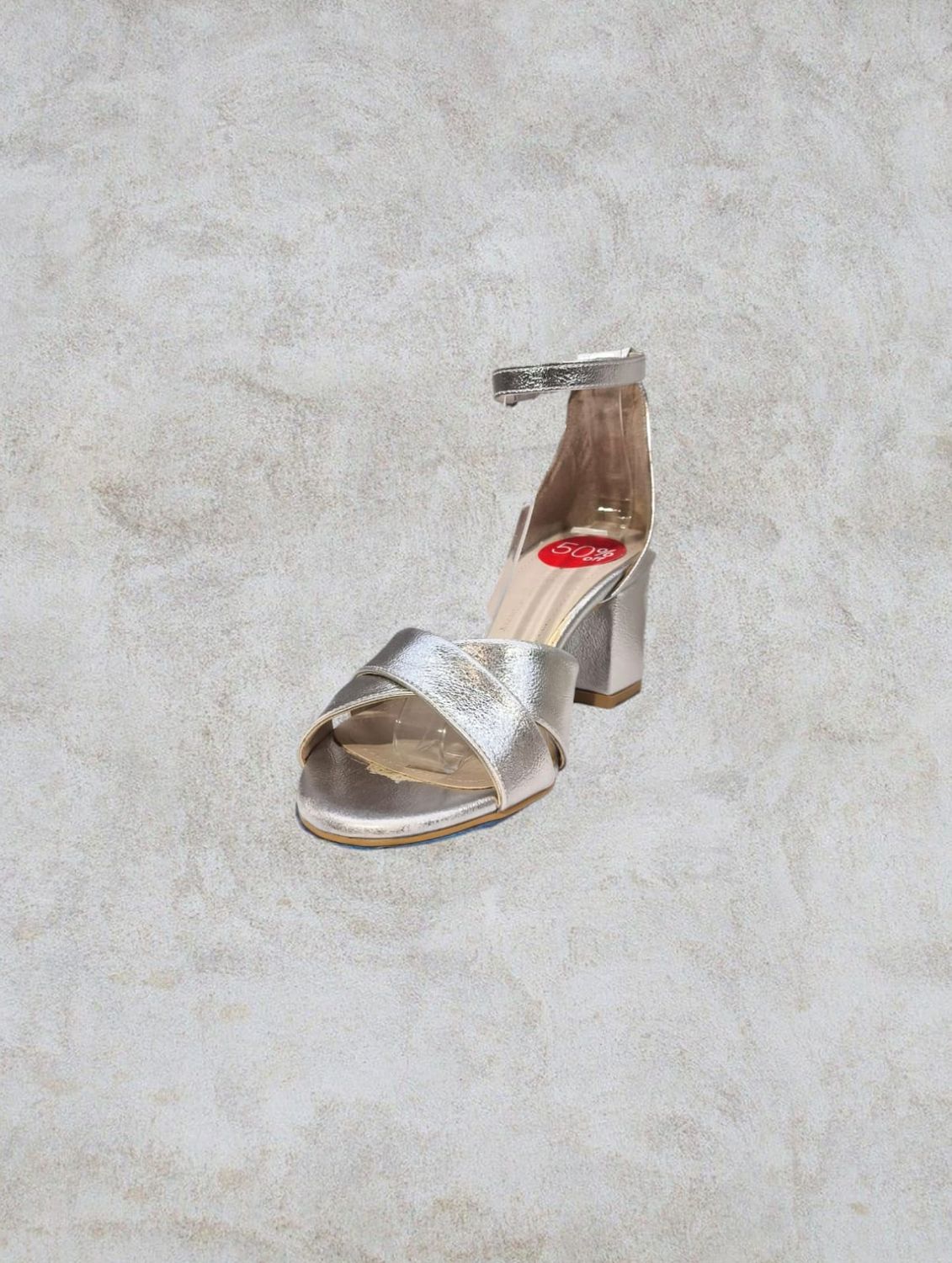 Sandalia Baja color Silver