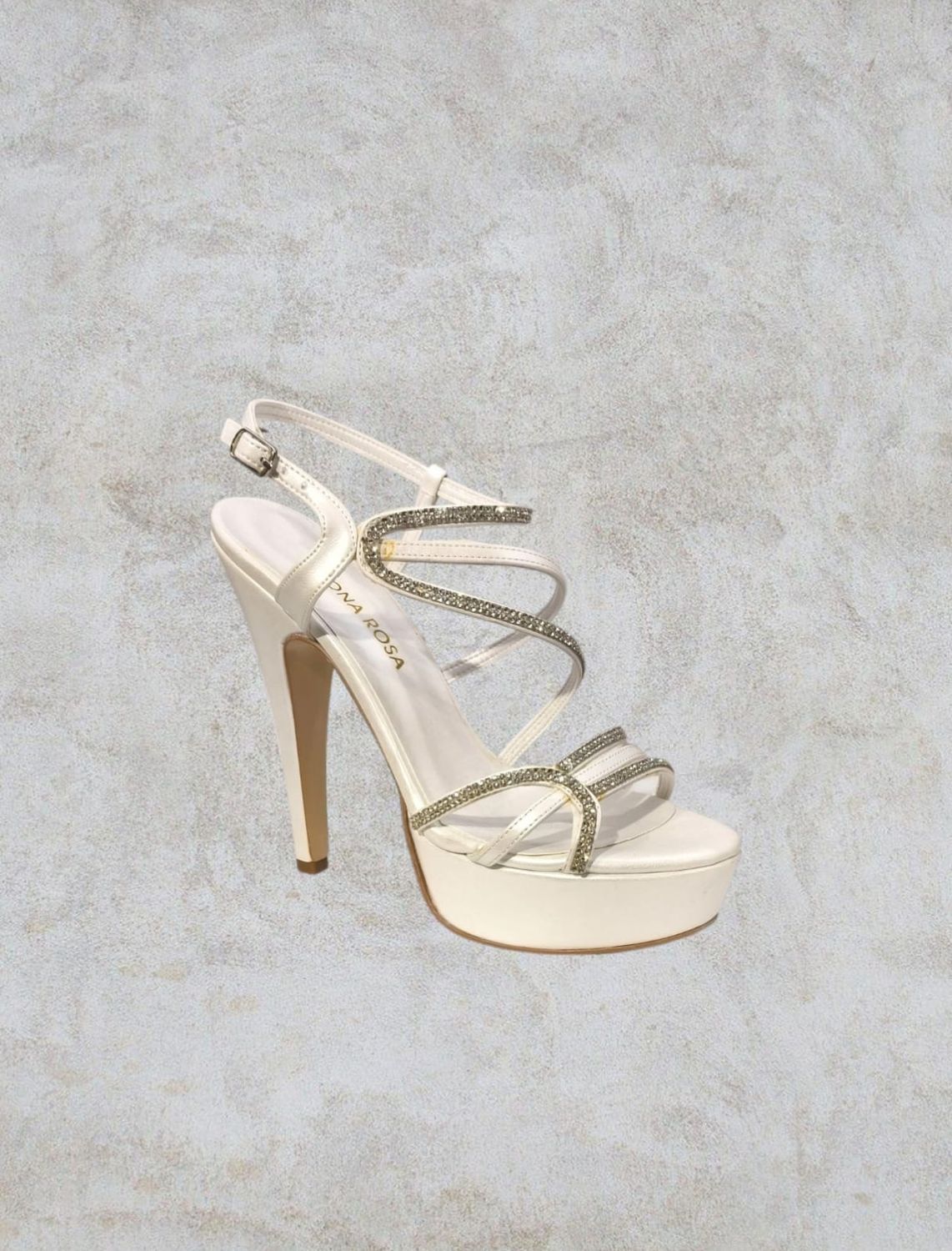 Sandalia Alta de tiras- Blancos
