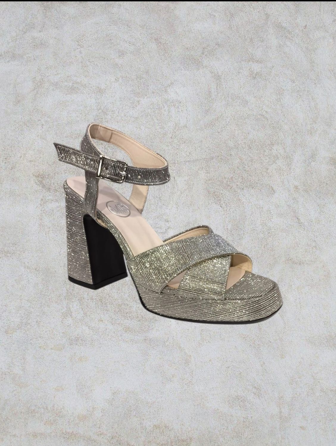 Sandalia Mediana -Black Silver