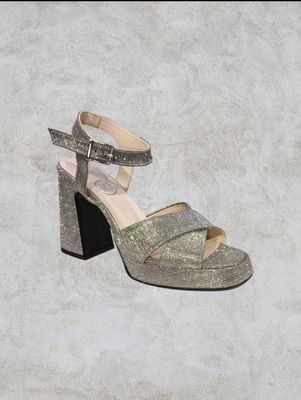 Sandalia Mediana -Black Silver