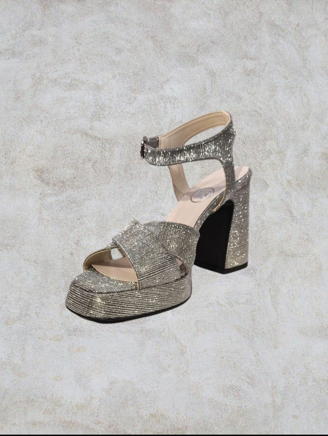 Sandalia Mediana -Black Silver