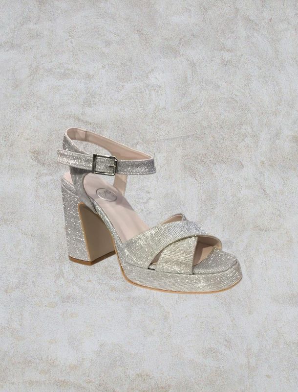 Sandalia Mediana - Silver