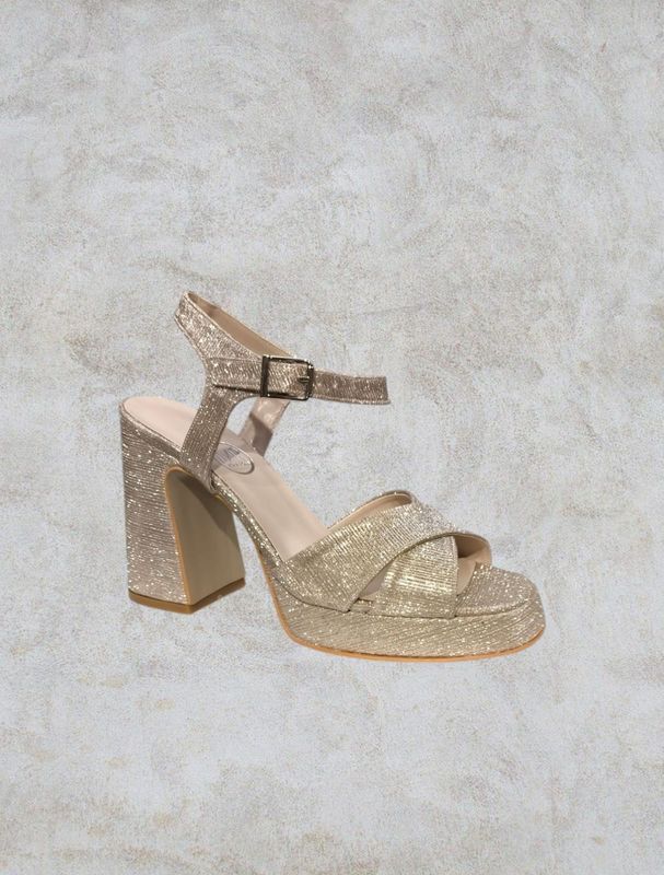 Sandalia Mediada - Dorada