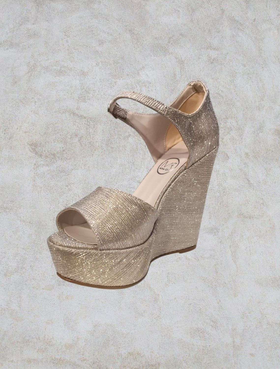 Sandalia plataforma - Gold