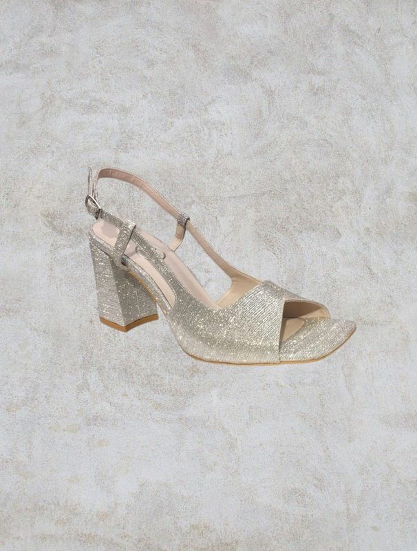 Sandalia baja - Silver