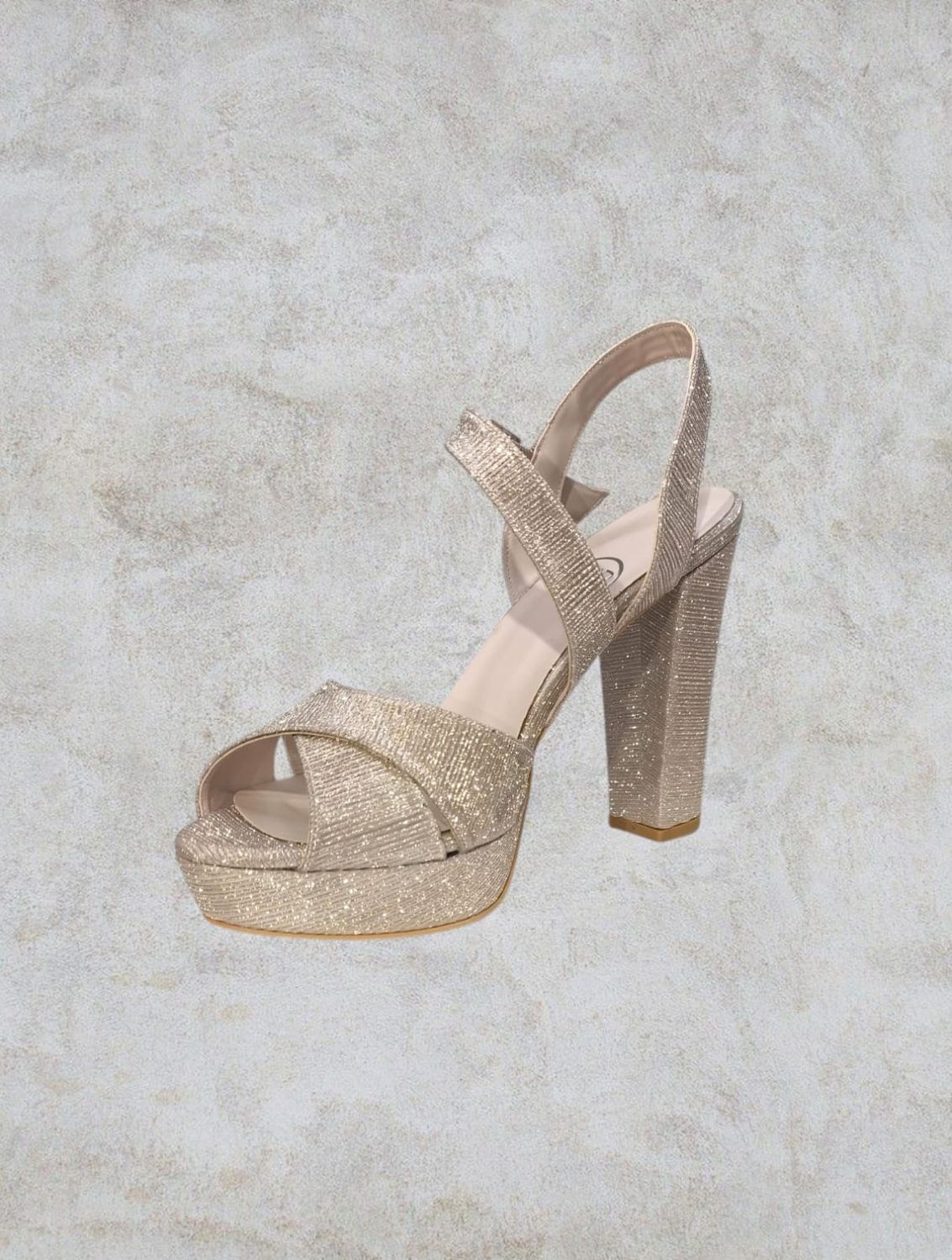 Sandalia alta - Gold