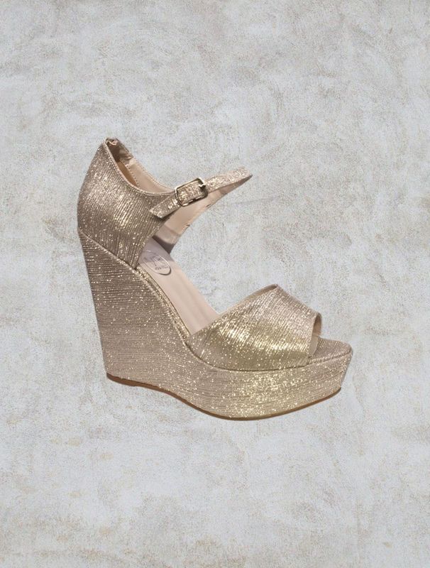 Sandalia plataforma - Gold