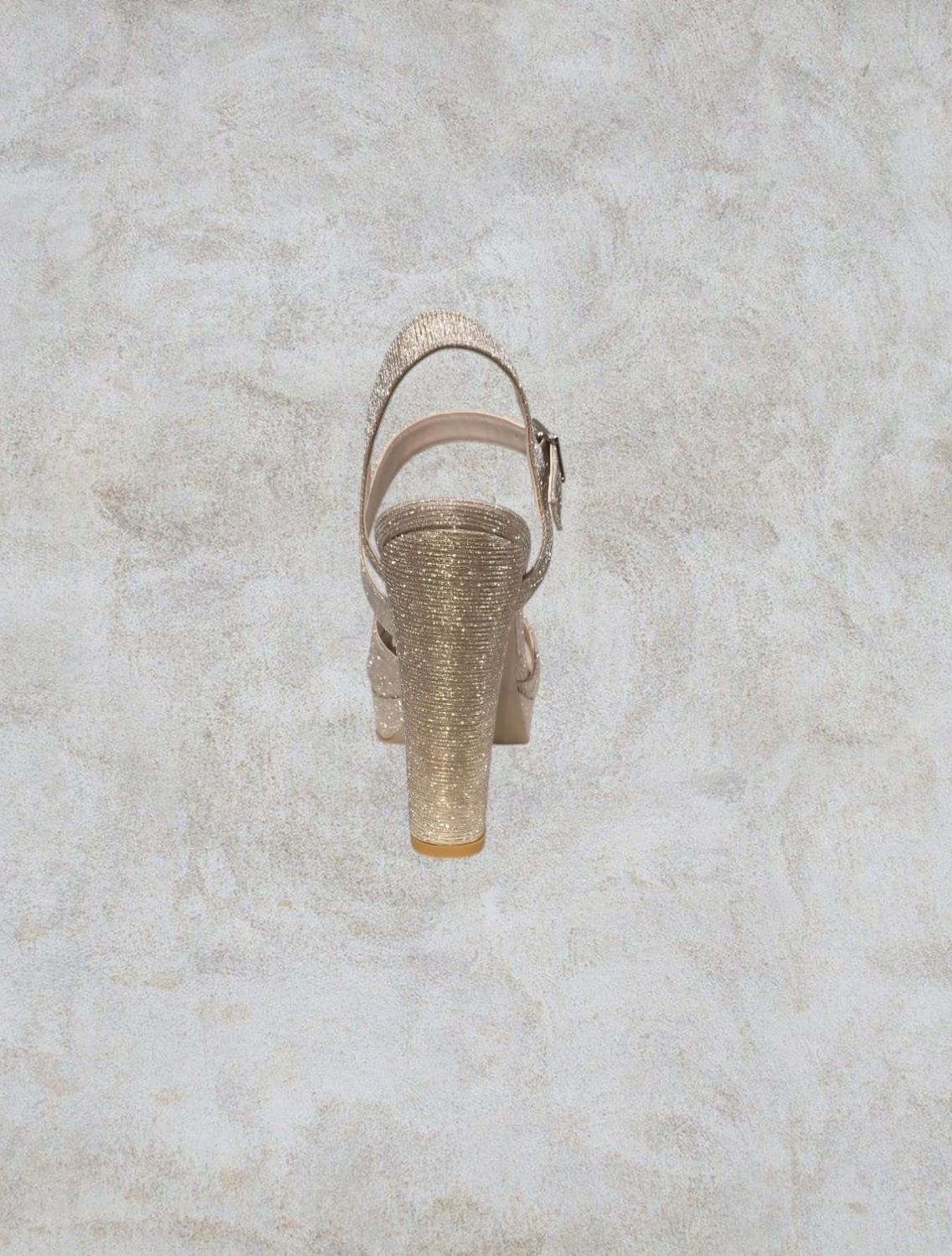 Sandalia alta - Gold