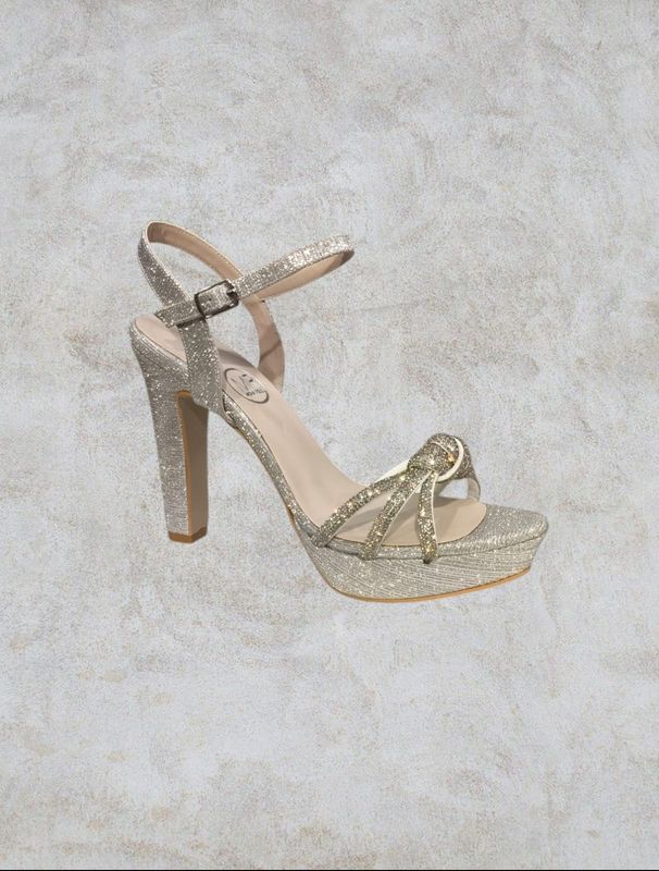 Sandalia Alta - Silver