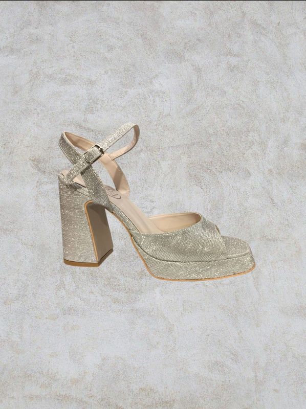 Sandalia alta - Silver