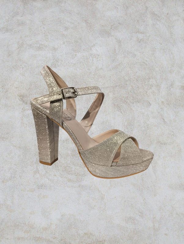 Sandalia alta - Silver