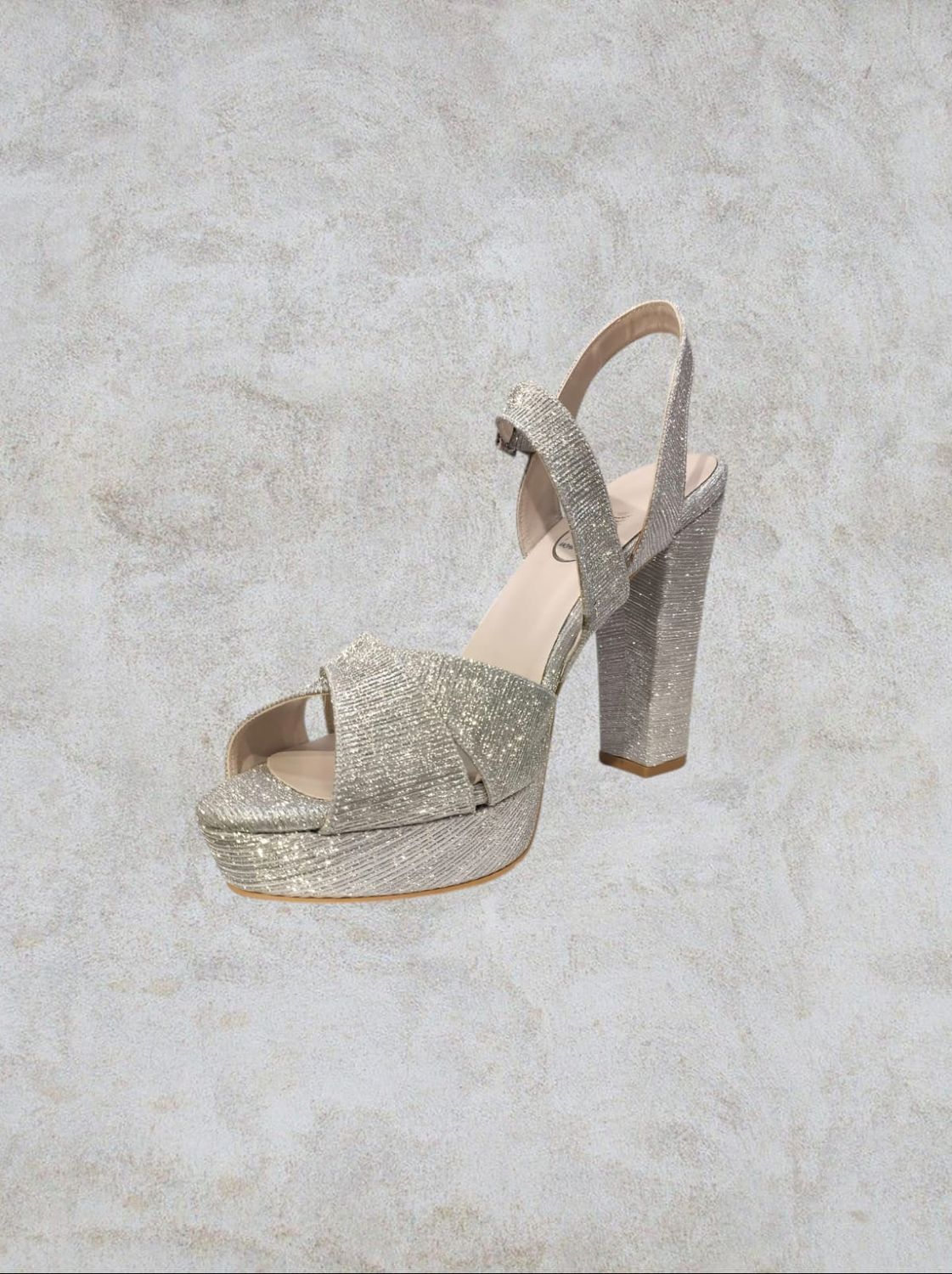 Sandalia alta - Silver