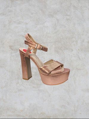 Sandalias Altas Rosadas
