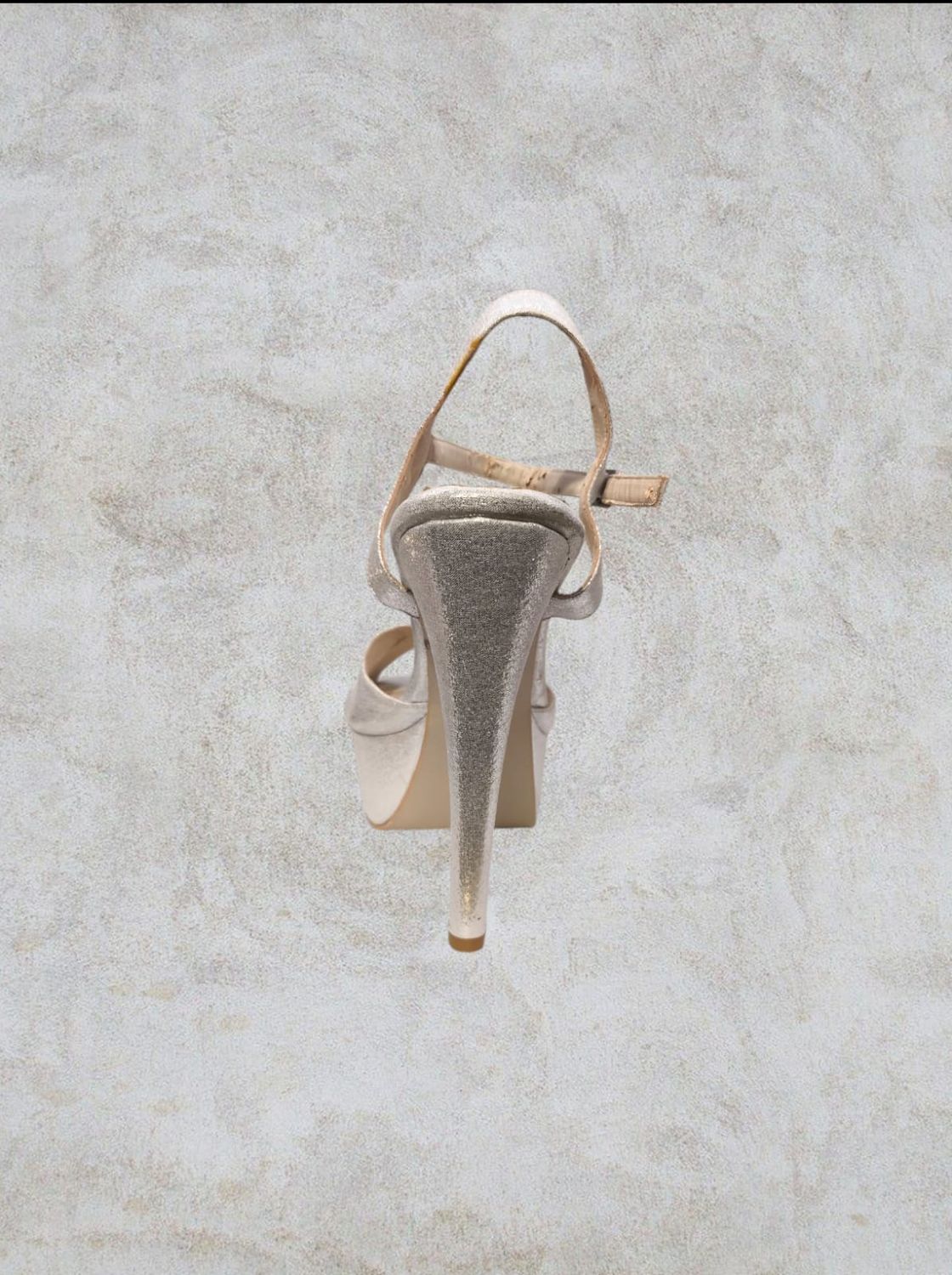 Sandalia Alta de punta - silver