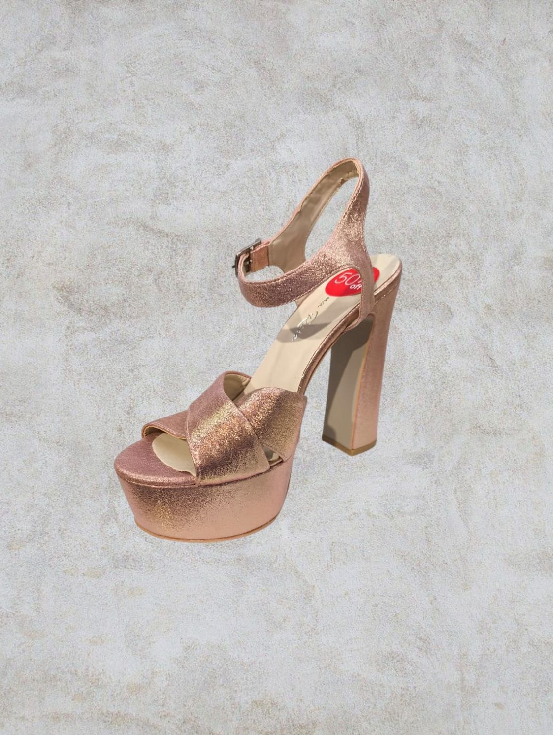 Sandalias Altas Rosadas
