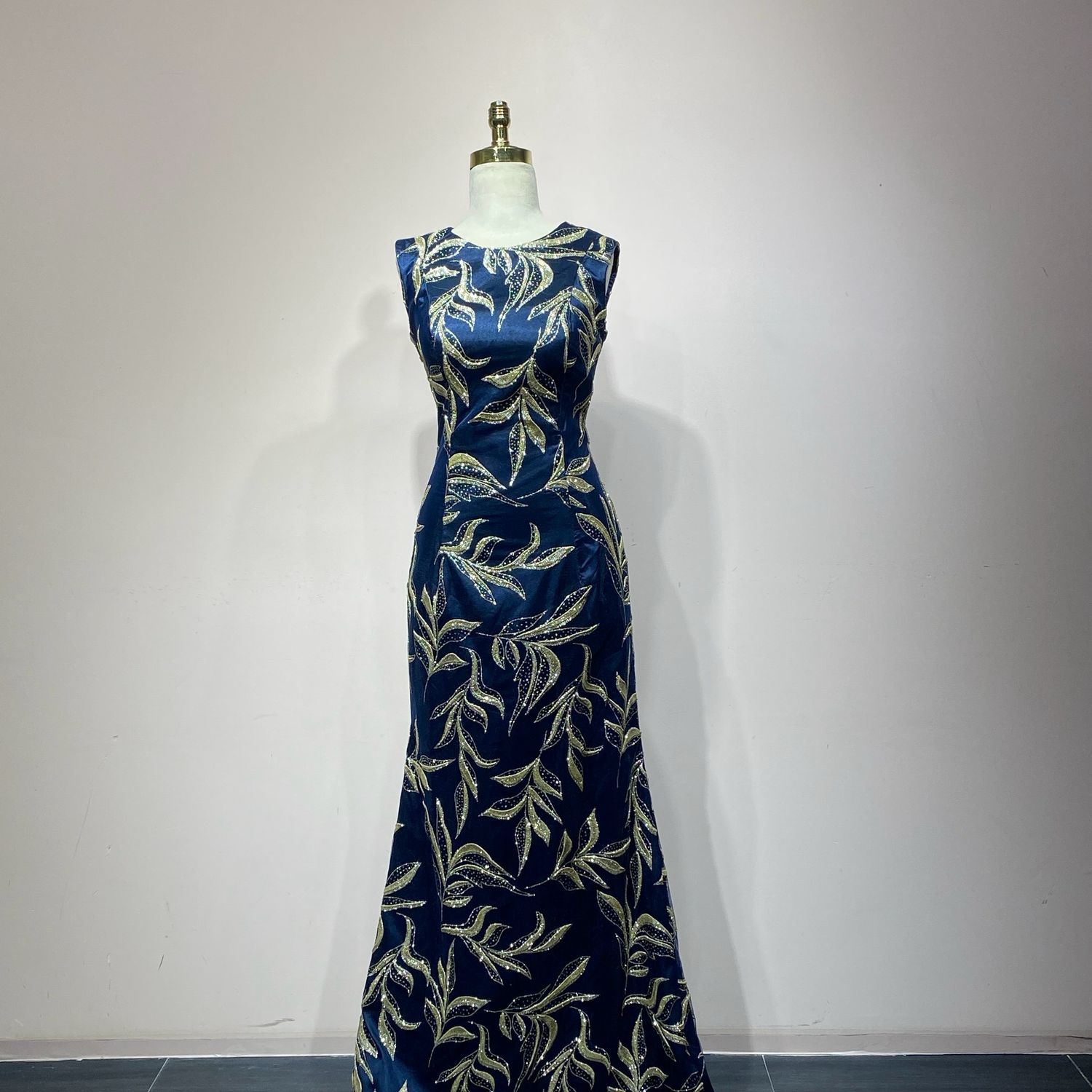 Vestido Largo Color Navy Talla 40 Vestido Largo Color Navy Talla 40