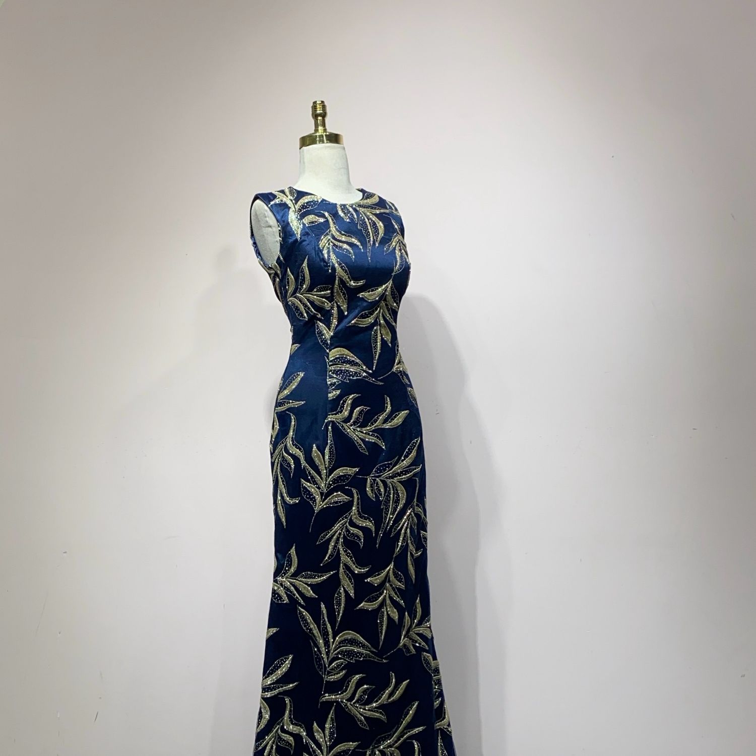 Vestido Largo Color Navy Talla 40 Vestido Largo Color Navy Talla 40