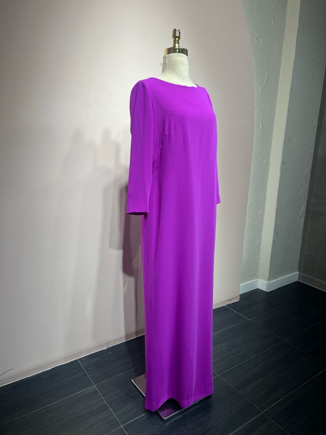 VESTIDO LARGO DARK VIOLET   MOU4554-44
