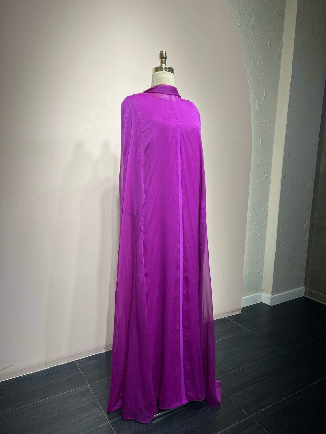 VESTIDO LARGO DARK VIOLET   MOU4554-44