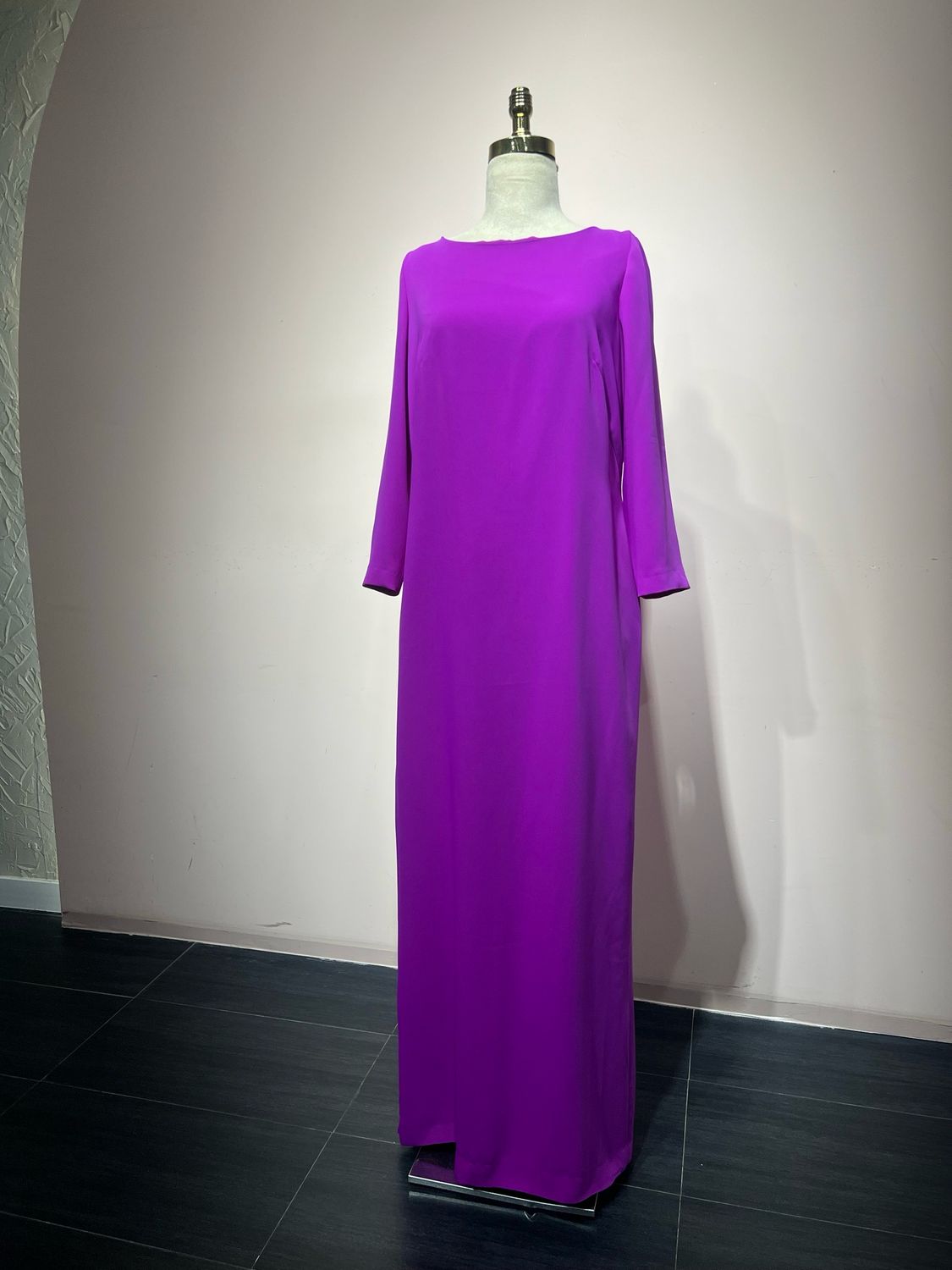 VESTIDO LARGO DARK VIOLET   MOU4554-44