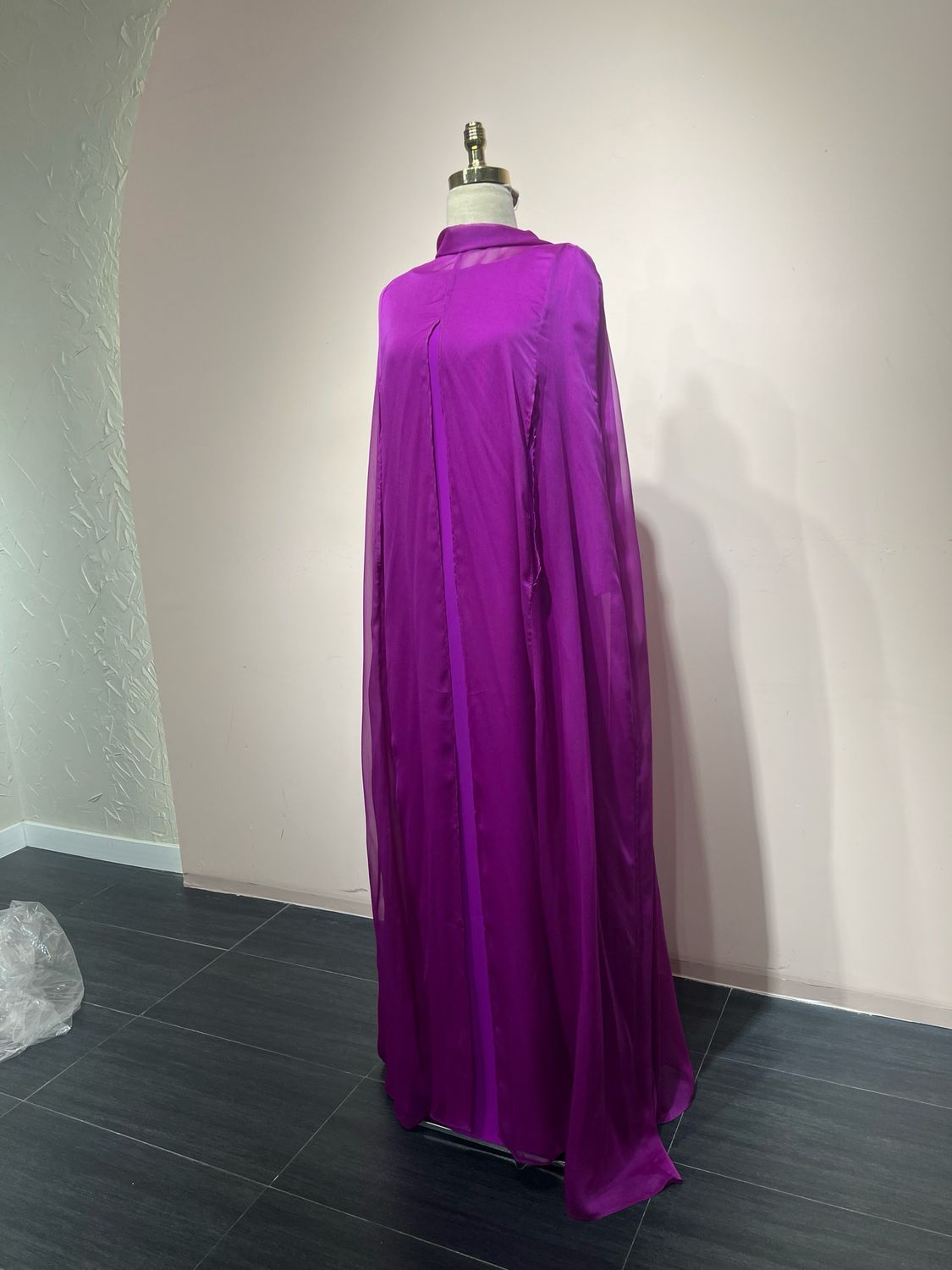 VESTIDO LARGO DARK VIOLET   MOU4554-44