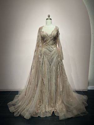 VESTIDO LARGO GOLDED TALLA: 42.                                                   CW60142