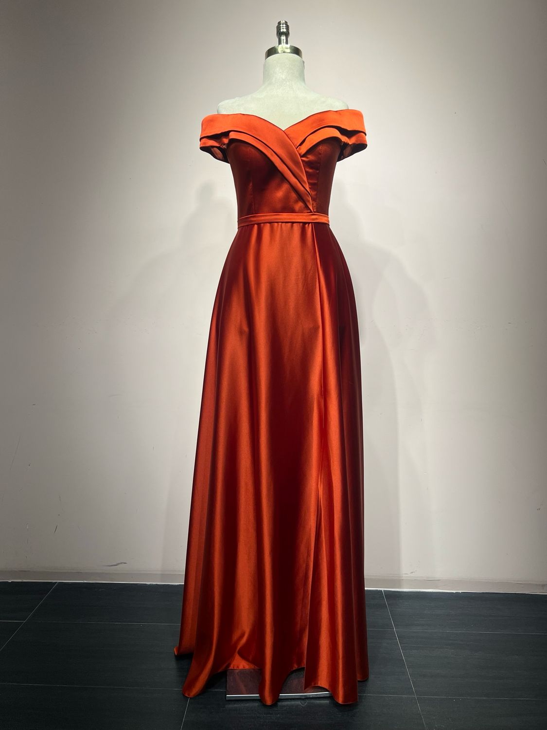 VESTIDO LARGO TERRACOTA TALLA:3