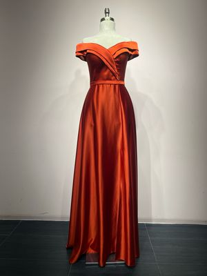 VESTIDO LARGO TERRACOTA TALLA:3 VESTIDO LARGO TERRACOTA TALLA:3