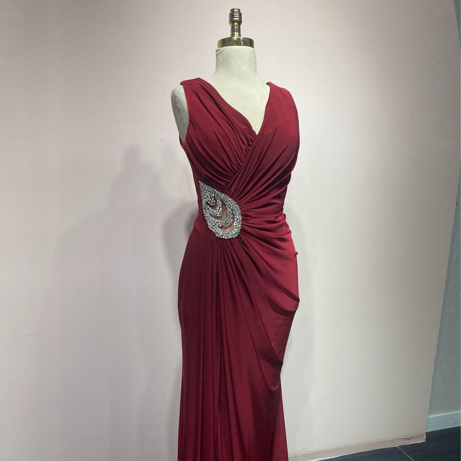 Vestido largo BURGUNDY Talla:4